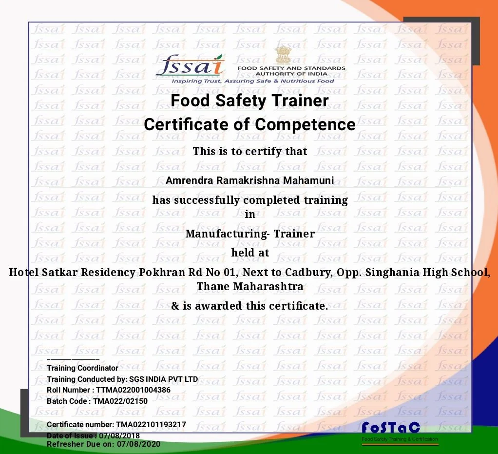 Manufacturing Trainer Certificate